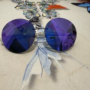 Round Purple Sunglasses
